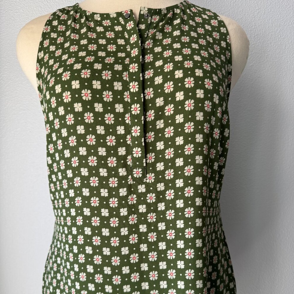 CAbi Snap Top #3985 Olive Green Sleeveless Tank-XL